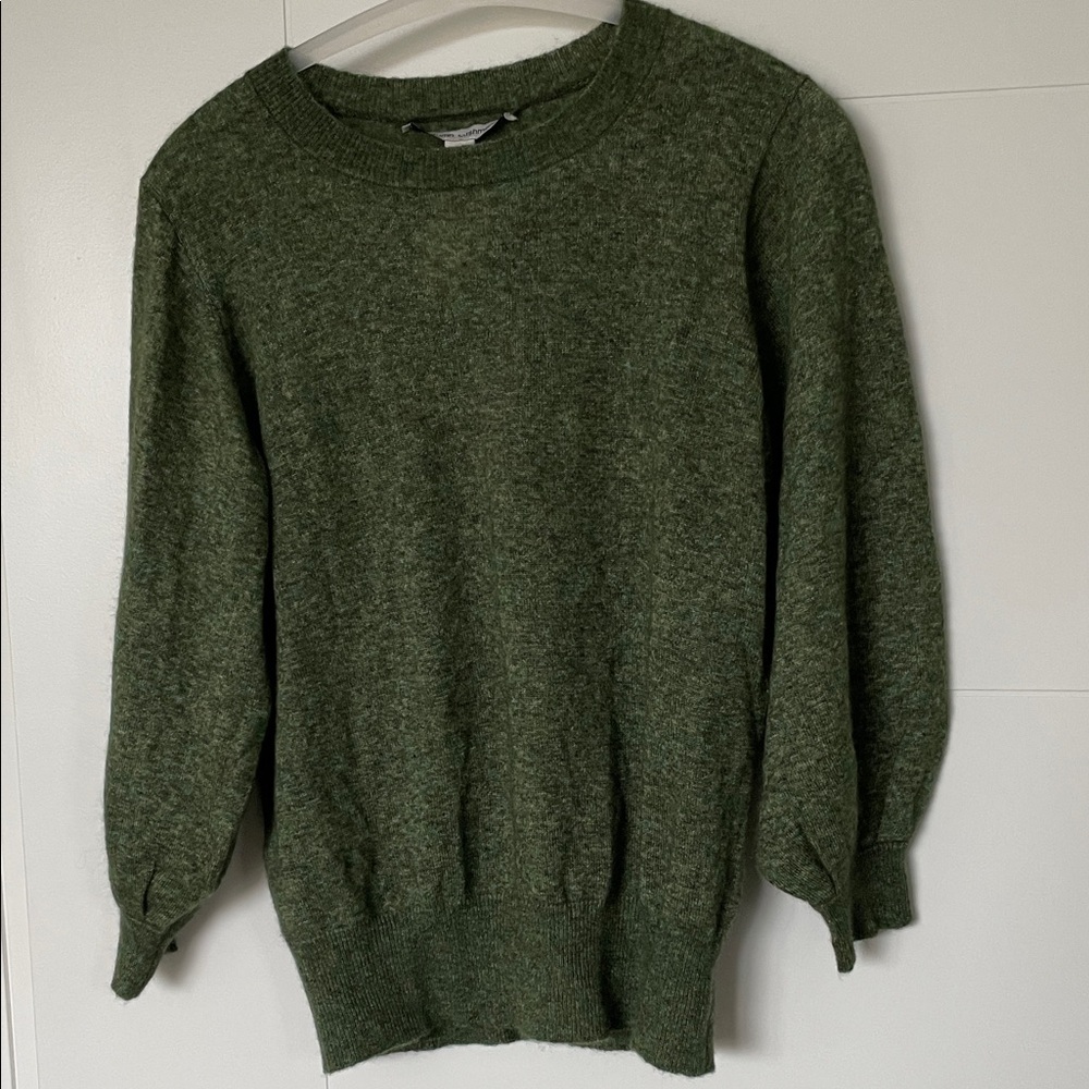 Autumn Cashmere Olive Crewneck Sweater